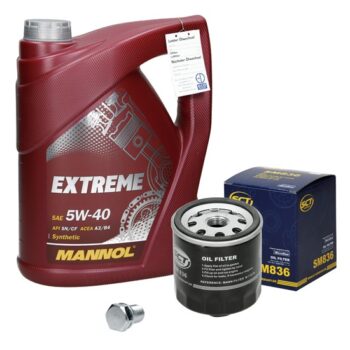 Filterset mit 5L Mannol Extreme 5W-40 VAG