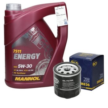 Inspektionspaket mit Mannol Energy 5W-30 5L VAG