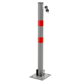 Klappbare Parkpfosten 71 cm Anthrazit aus Stahl