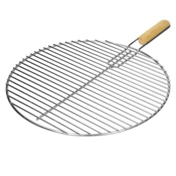 Runder Edelstahl Grillrost Ø 44.5 cm mit abnehmbarer Griff