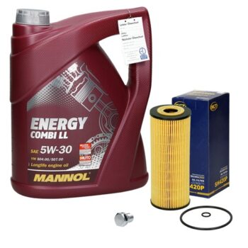 Ölwechselset mit Mannol Energy Combi 5W-30 5L