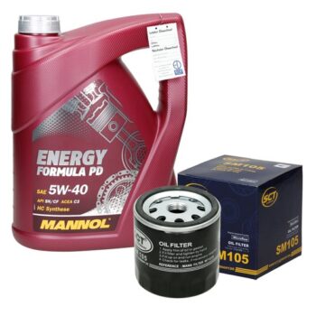 Inspektionspaket mit 5L Mannol Formula PD 5W-40 Opel Antara (L07) Chevrolet Cruze (J300) uvm.