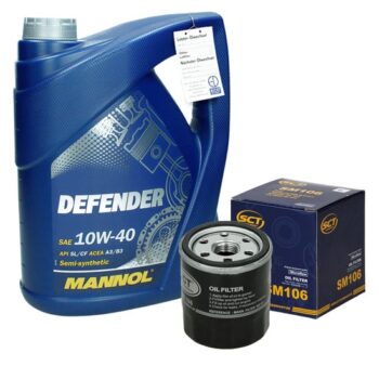 Inspektionspaket mit 5L Mannol Defender 10W-40 Suzuki Grand Vitara Toyota Avensis (T25)