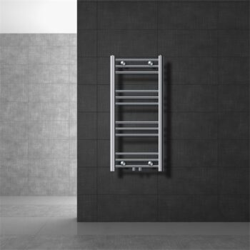 Badheizkörper Mittelanschluss 400x800 mm Chrome gerade inkl. Montagematerial LuxeBath