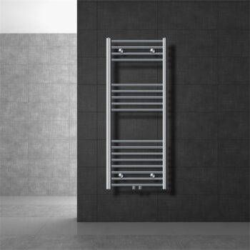 Badheizkörper Mittelanschluss 500x1200 mm Chrome gerade inkl. Montagematerial LuxeBath