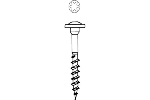 Schrauben für Bodenhülsen 7 x 50 mm (4 Stk pro VE)